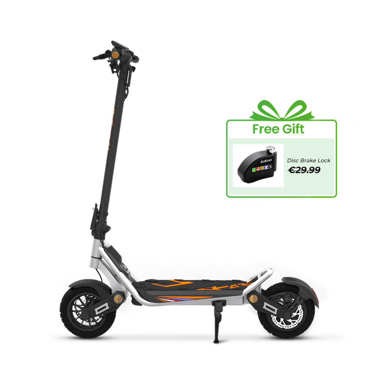KuKirin A1 best commuter scooter-Silver color