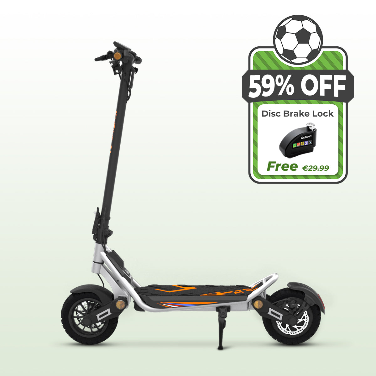 KuKirin A1 best commuter scooter-Silver color