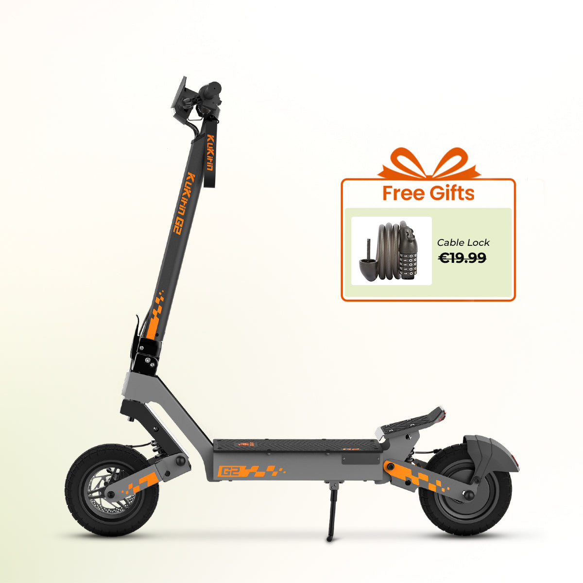 KuKirin Off-Road Folding G2 Electric Scooter for Adults