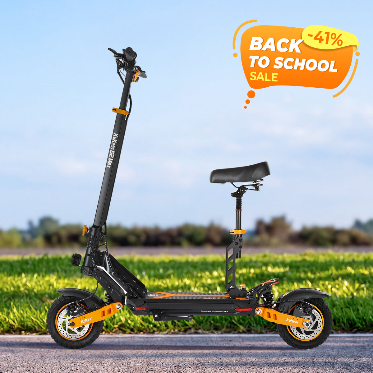 KuKirin G2 Max Electric Scooter for Adults with Removable Seat