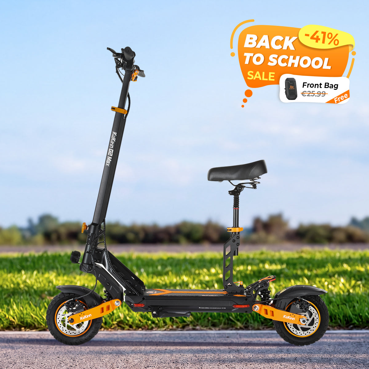 KuKirin G2 Max Electric Scooter for Adults with Removable Seat