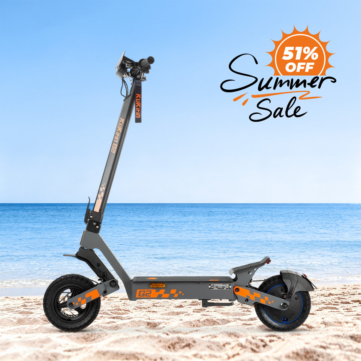 KuKirin G2 (VMP) headlight and stem DGT certified 500W 48V e-scooter EU