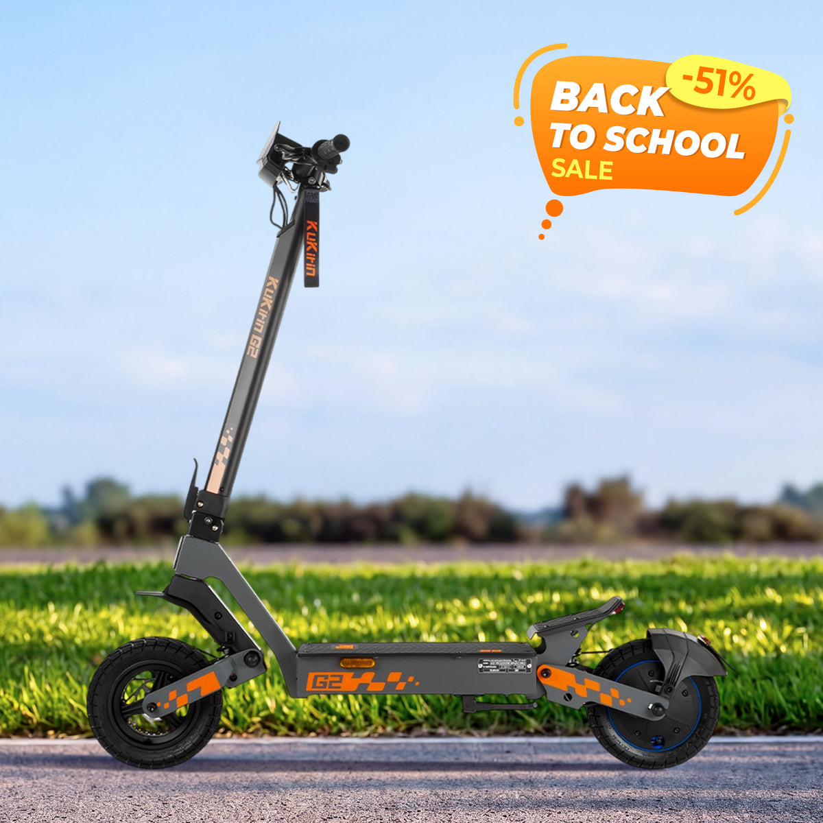 KuKirin G2 (VMP) headlight and stem DGT certified 500W 48V e-scooter EU