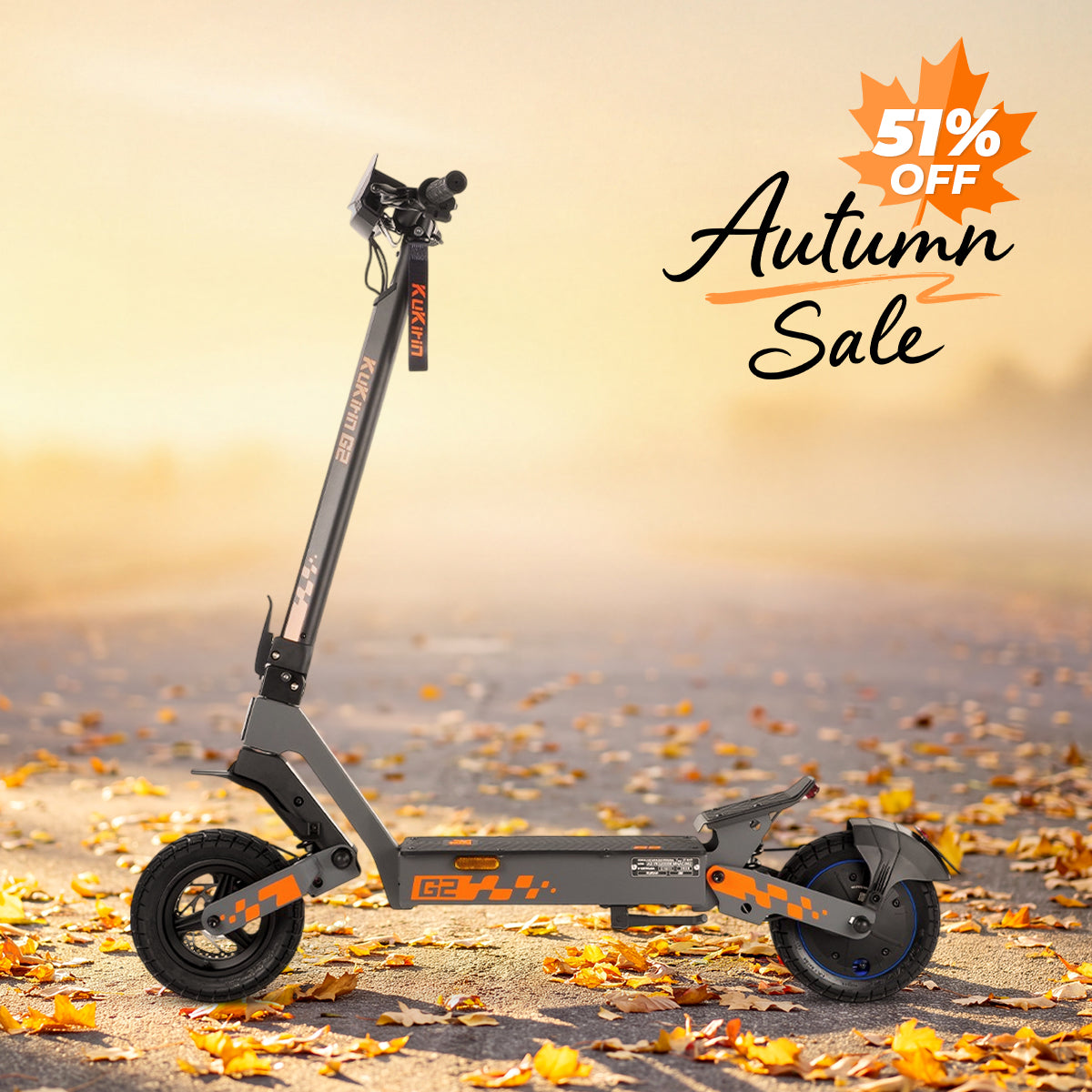 KuKirin G2 (VMP) headlight and stem DGT certified 500W 48V e-scooter EU