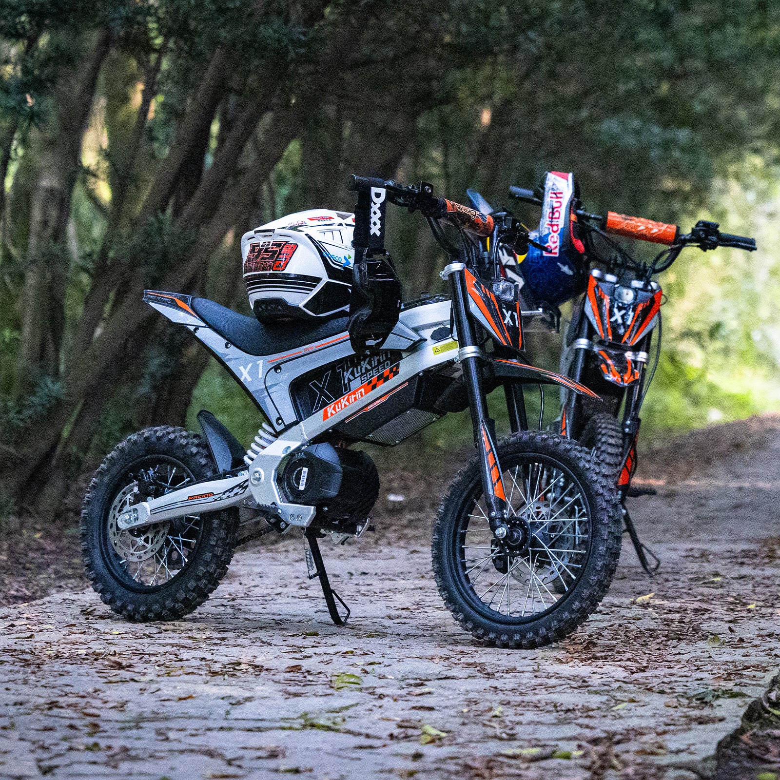 KuKirin X1 electric motorcycle with 40km long-range battery for trail riding
