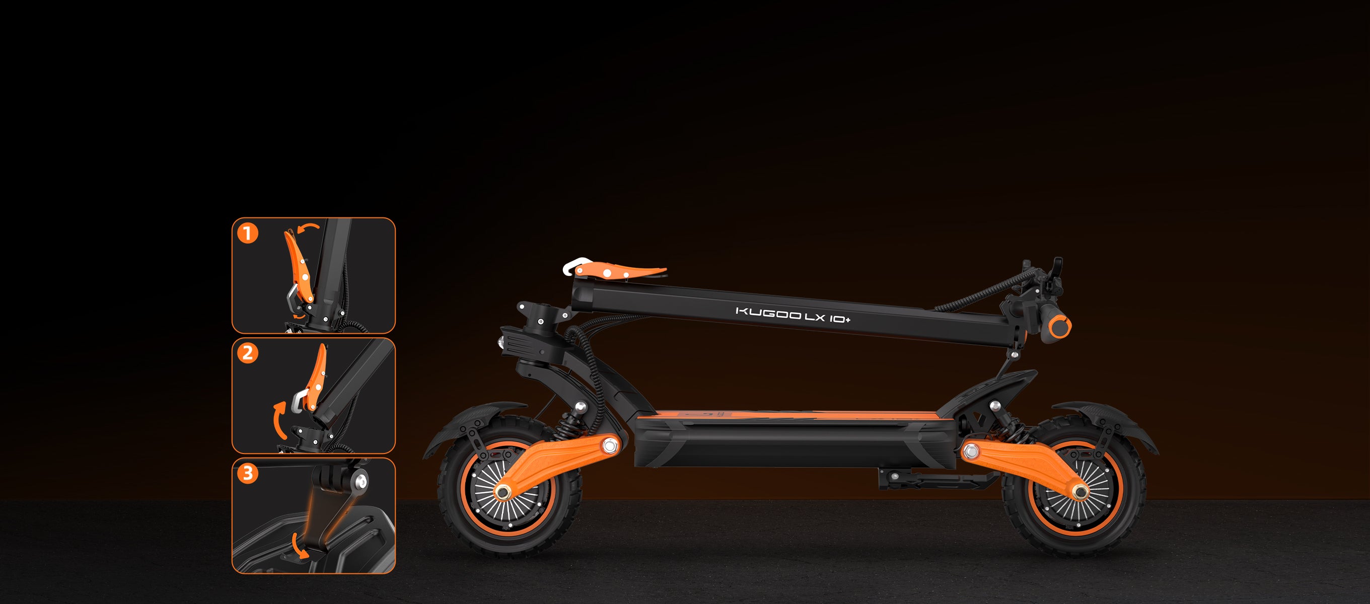 KUGOO LX10+  fast dual motor e scooter for adults