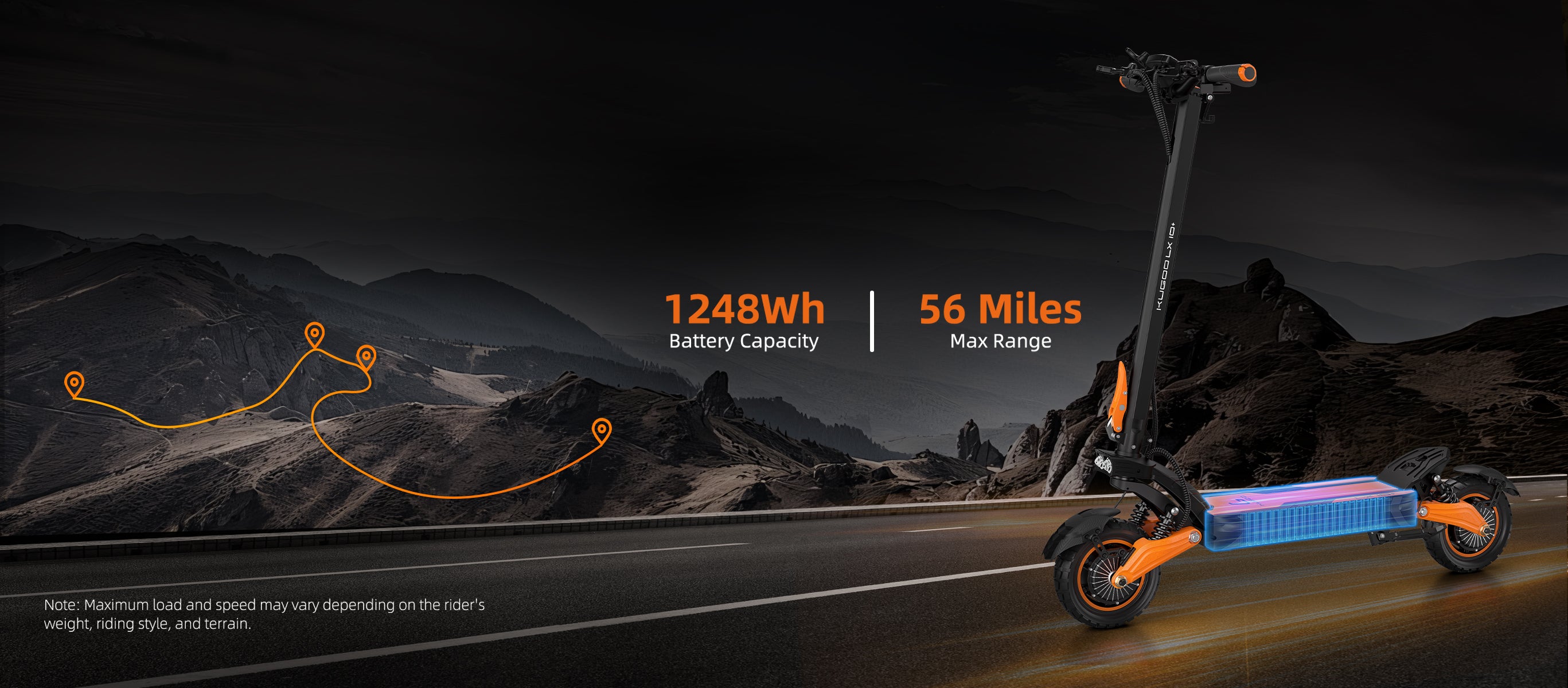 KUGOO LX10+  high speed adult e scooter for adults