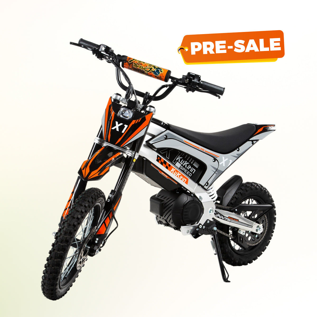 KuKirin X1 electric motorcycle with 40km long-range battery for trail riding