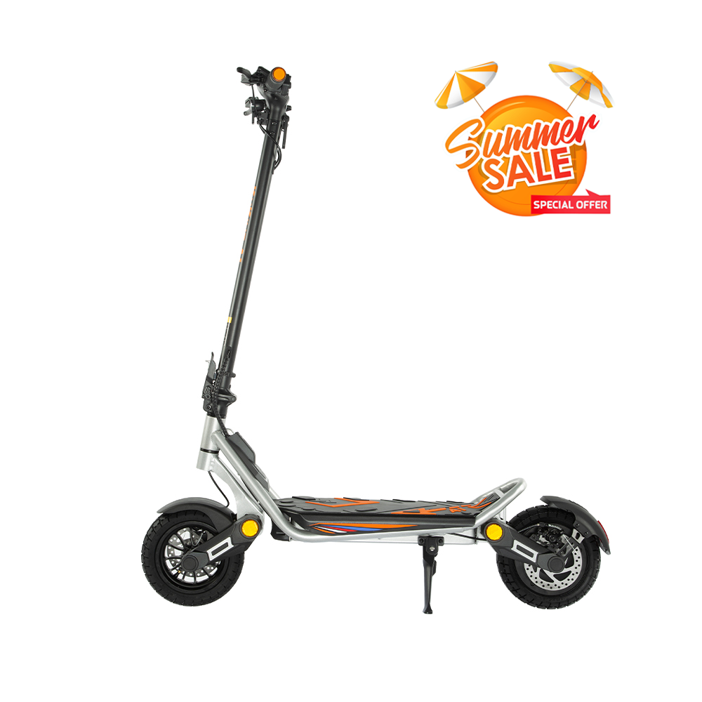 KuKirin A1 electric commuter scooter-Silver color