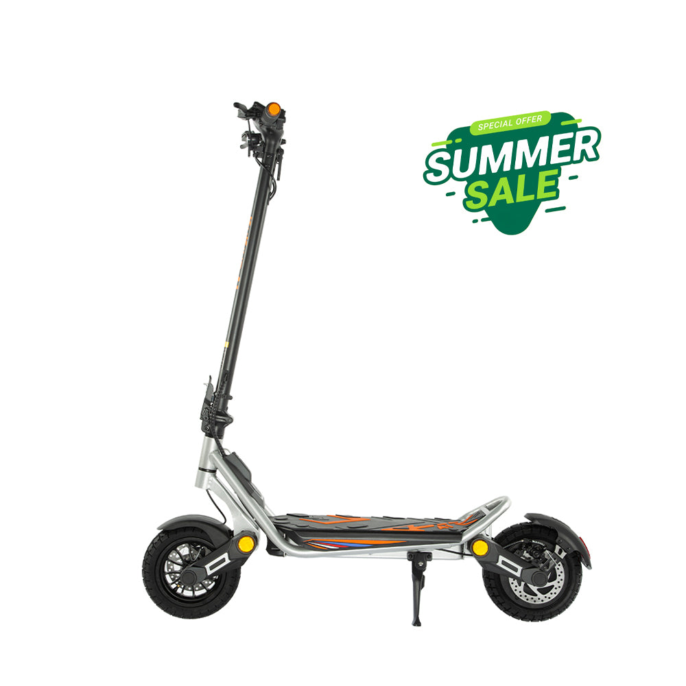 KuKirin A1 electric commuter scooter-Silver color