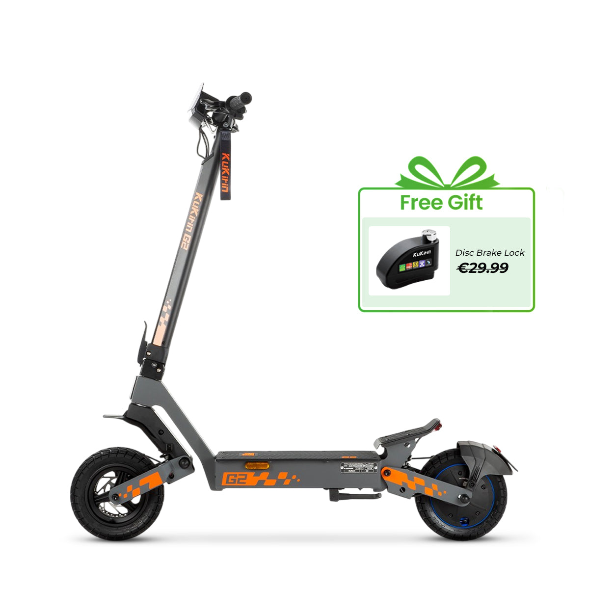 KuKirin G2 (VMP) headlight and stem DGT certified 500W 48V e-scooter EU