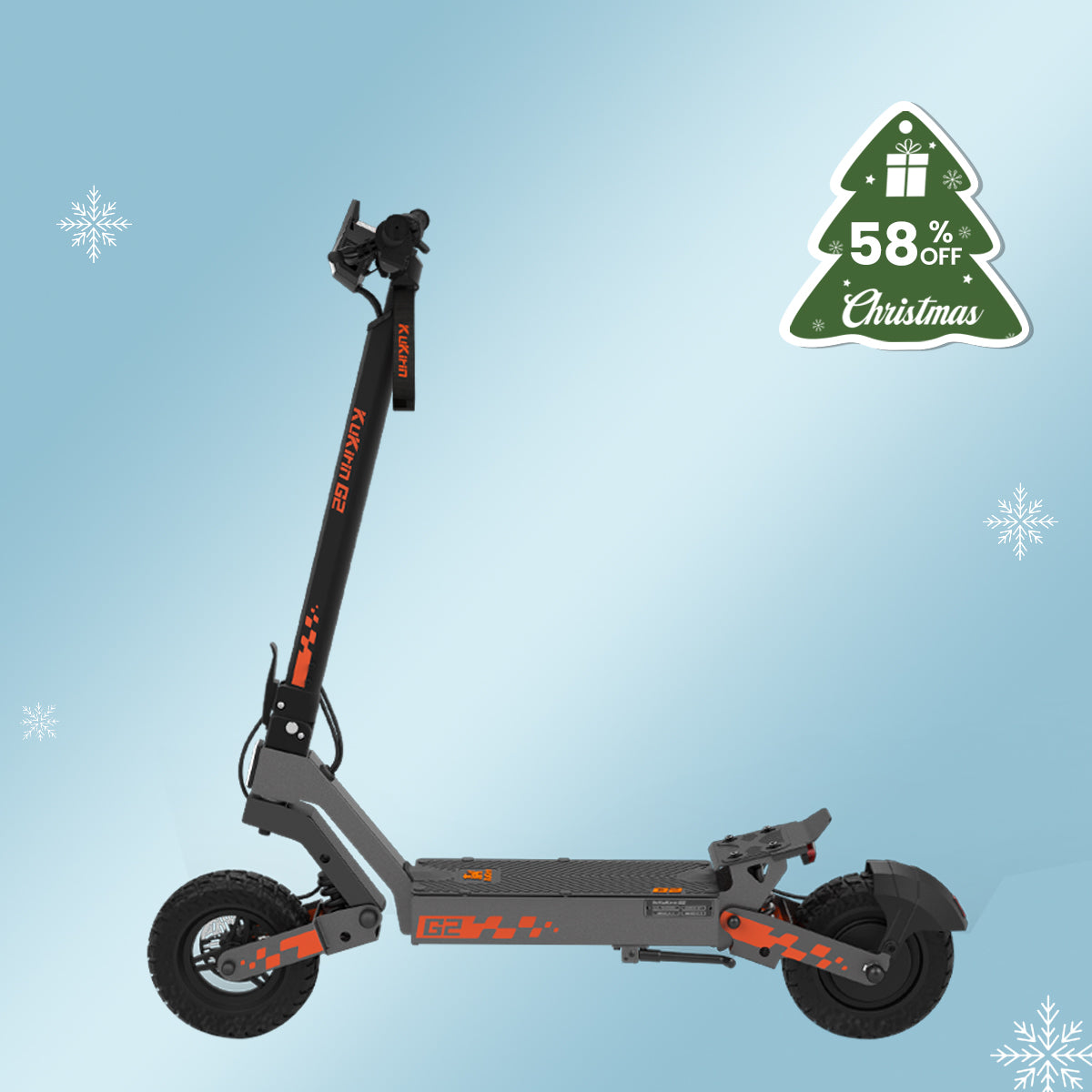 KuKirin Off-Road Folding G2 Electric Scooter for Adults