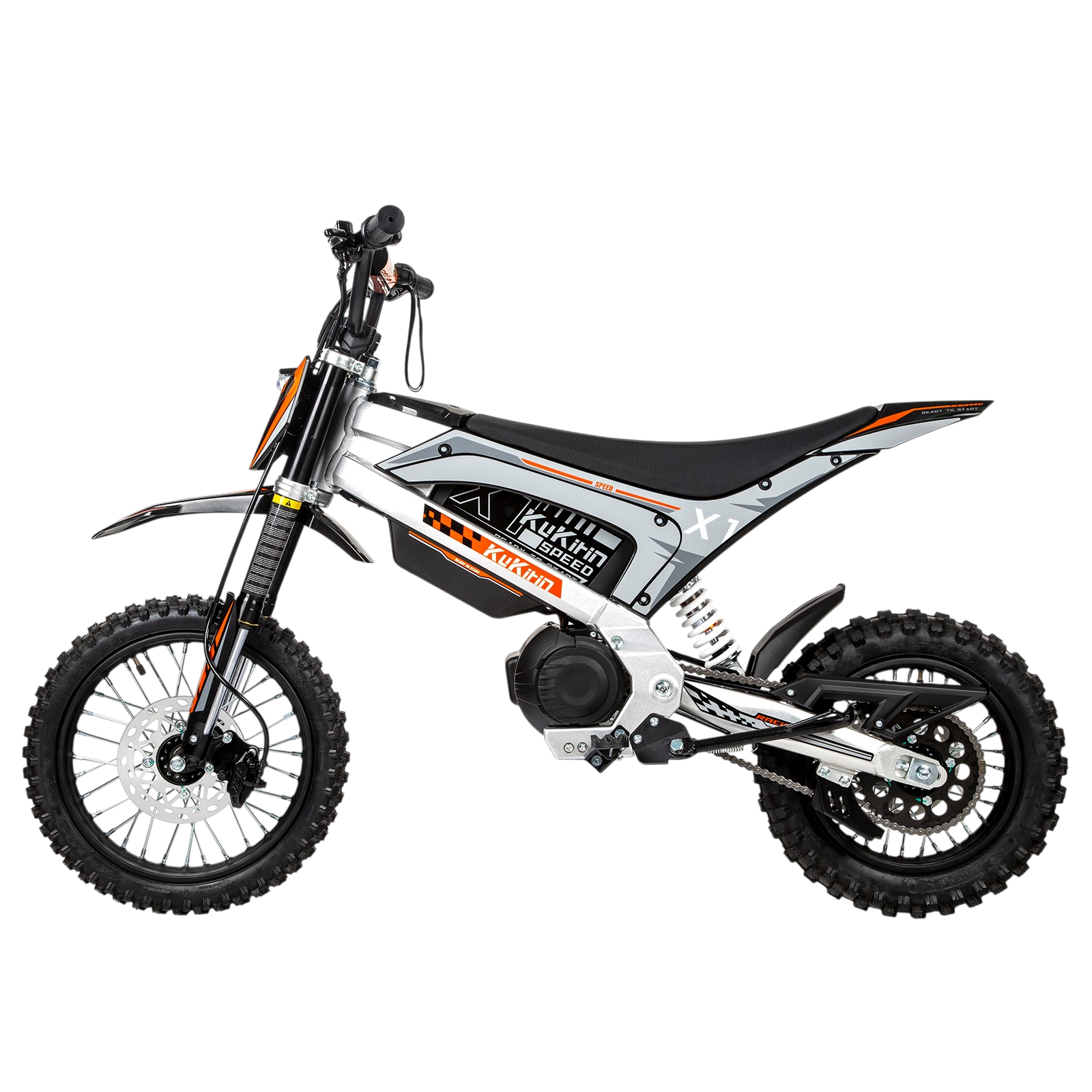 KuKirin X1 electric motorcycle with 40km long-range battery for trail riding